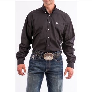 Cinch Button Down Long sleeve dress shirt